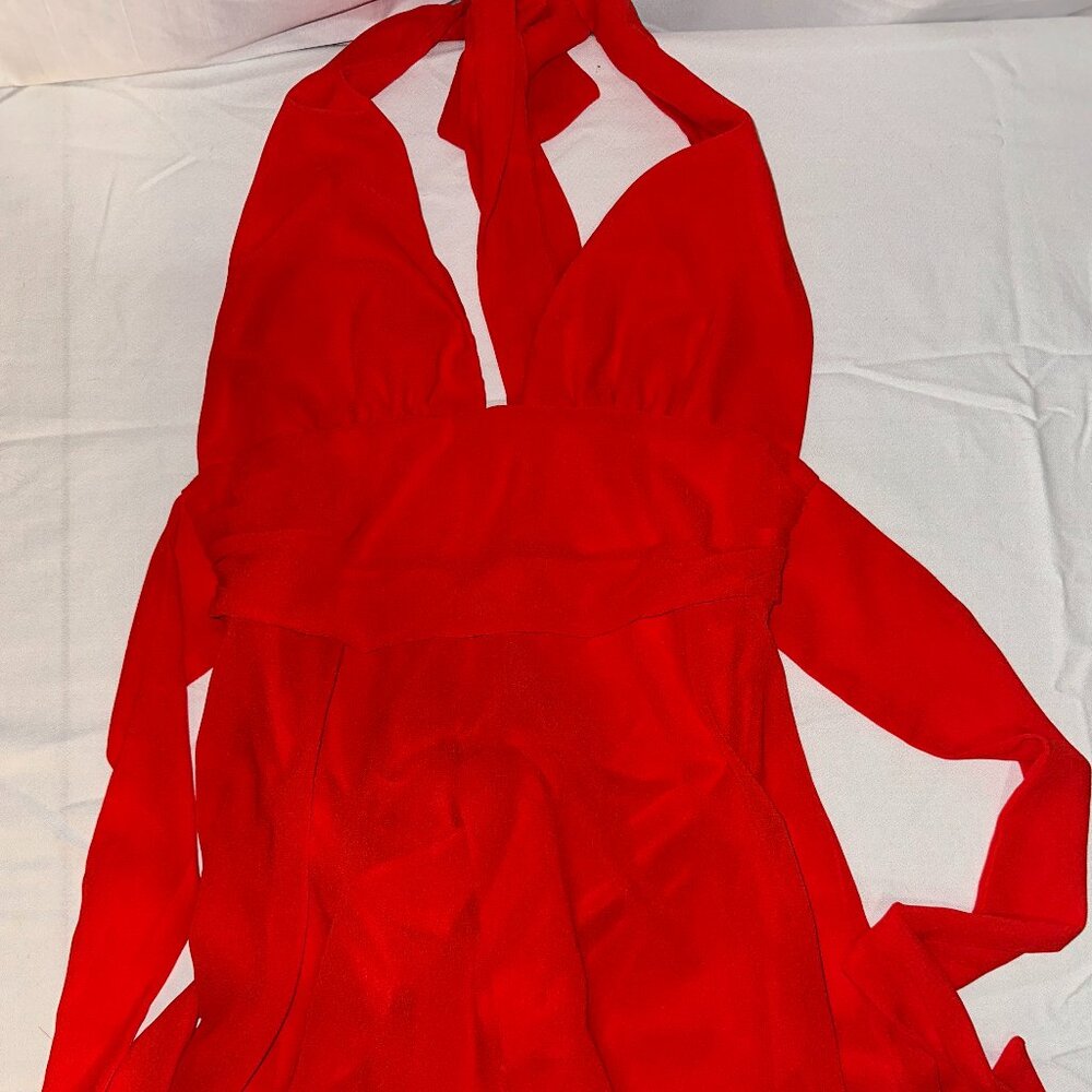 Adorable red summer dress